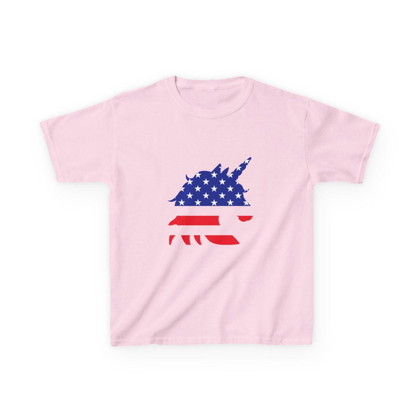 Patriotic Unicorn Kids Heavy Cotton Tee