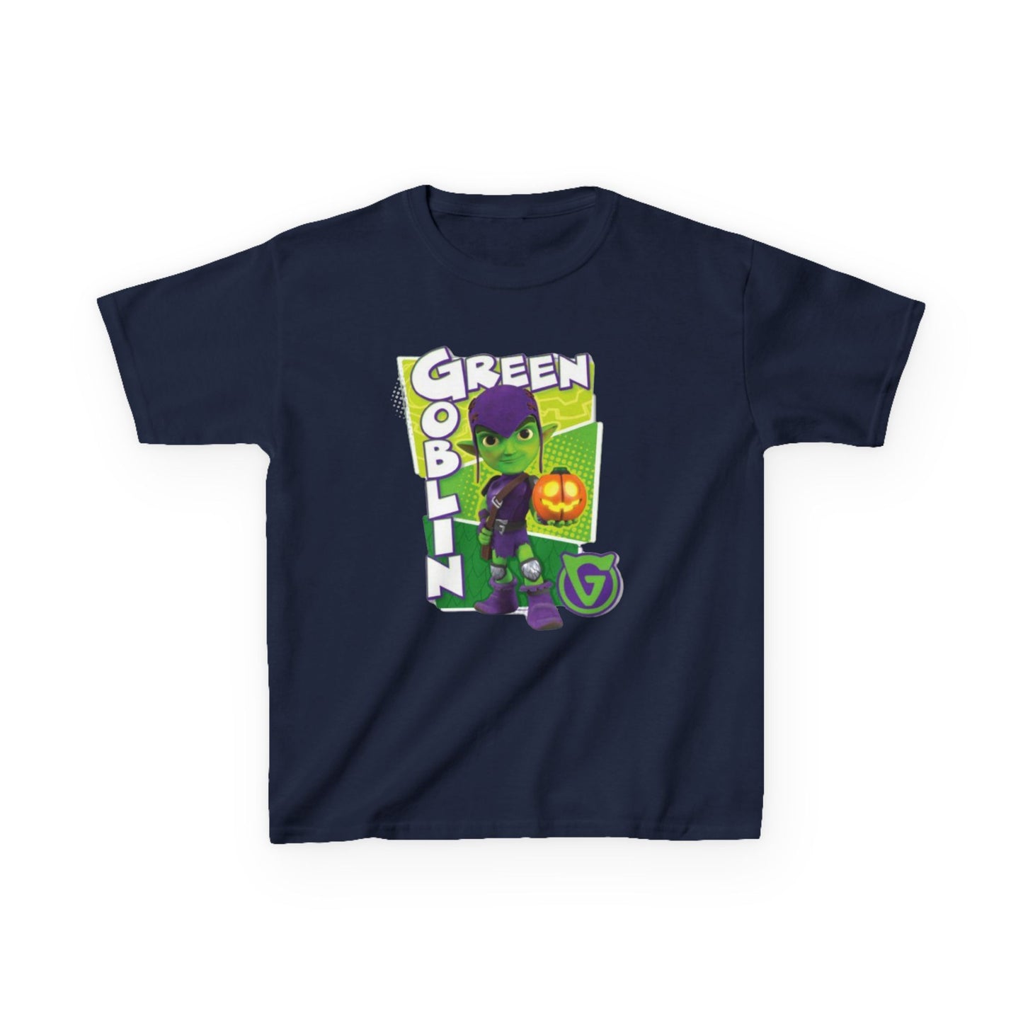 Kids Green Goblin Tee - Fun Halloween T-Shirt for Kids