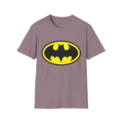 Batman Logo Unisex Softstyle T-Shirt | Fun Graphic Tee for Fans | Perfect Gift for Birthdays, Comic Con, Halloween