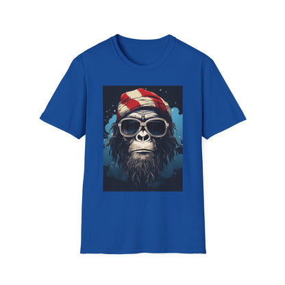 Cool Gorilla Graphic Tee, Fun Casual Wear, Perfect for Gifts, Chill Vibes, Great for Parties, Everyday Style, Unique Fashion Statement