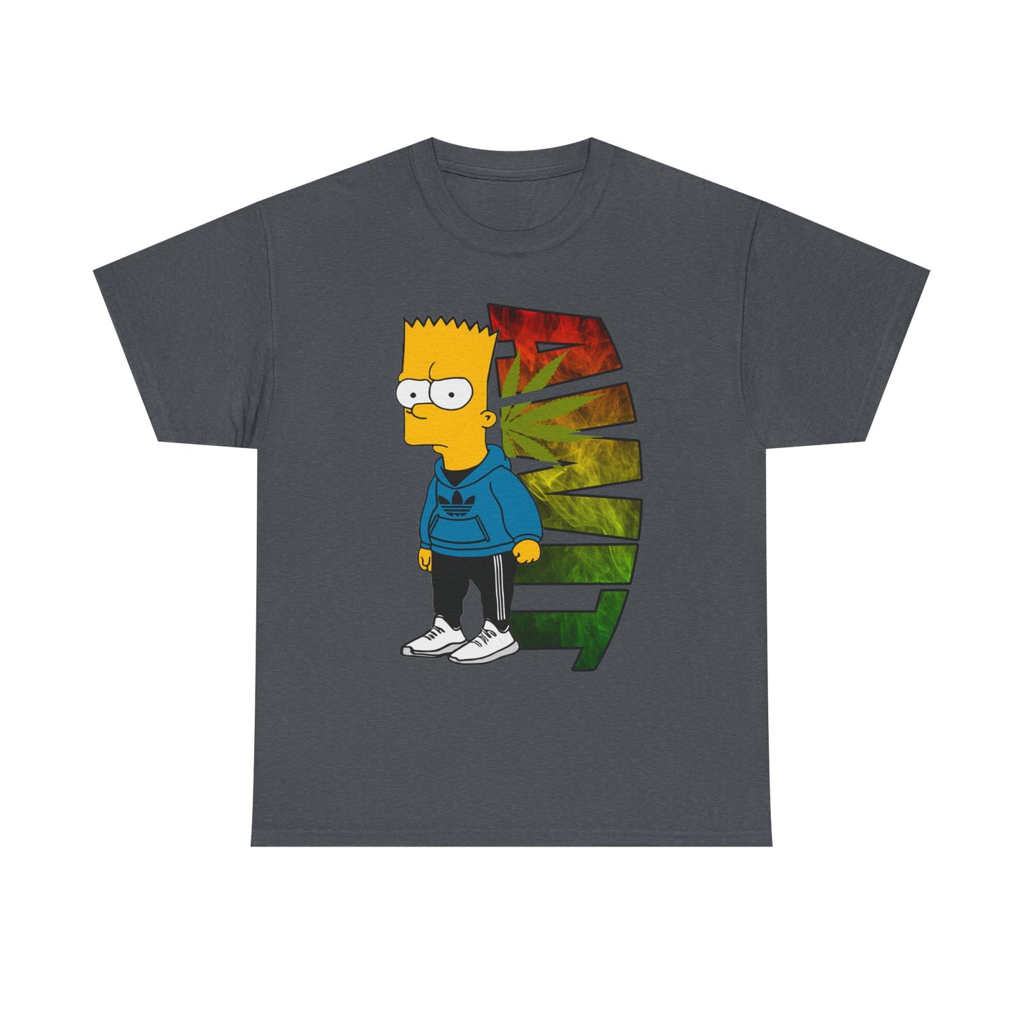 Unisex Heavy Cotton Tee - Bart Simpson Graffiti Style
