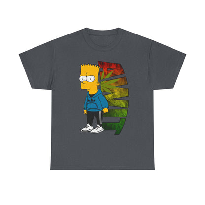 Unisex Heavy Cotton Tee - Bart Simpson Graffiti Style