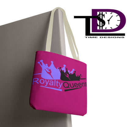 Royalty Queens Tote Bag - Stylish Reusable Tote for Queens, Perfect for Shopping, Beach Days, Gifts, Birthdays, and More