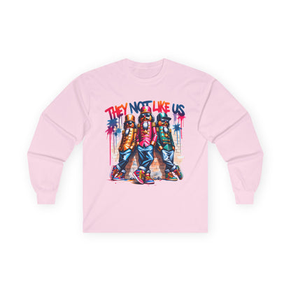 “They Not Like Us” Urban Streetwear Long Sleeve Tee