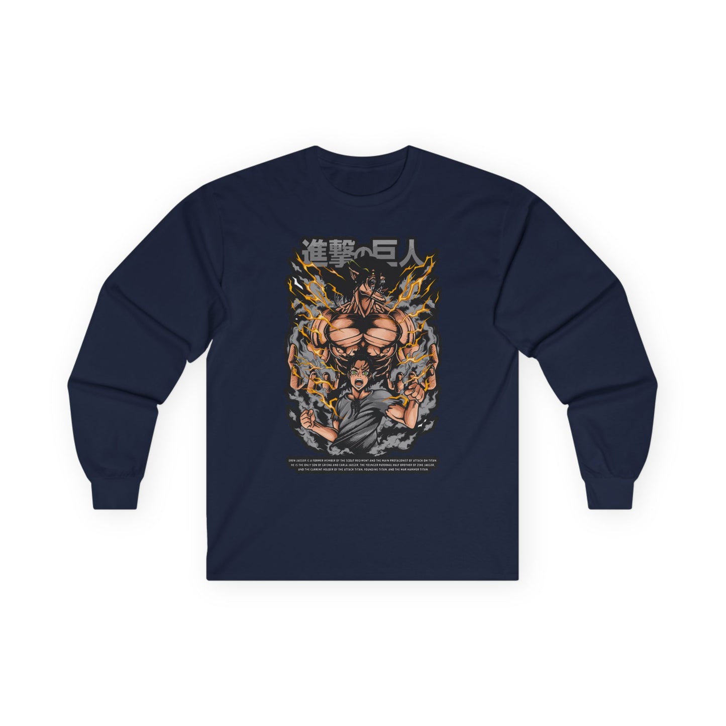 Attack on Titan Anime Long Sleeve Tee — Eren Titan Graphic Shirt