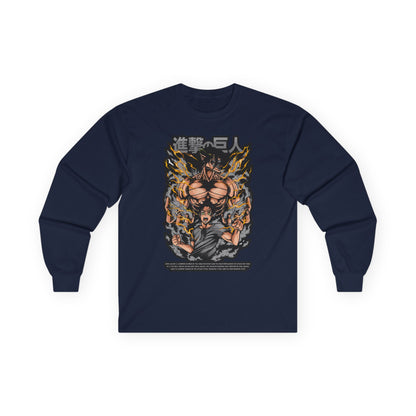 Attack on Titan Anime Long Sleeve Tee — Eren Titan Graphic Shirt