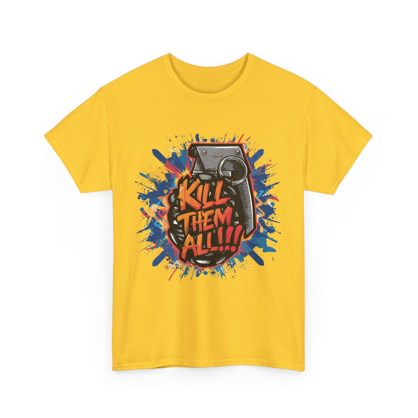 Unisex Graphic Tee with 'Kill Them All' Design | Casual Wear, Streetwear, Graphic T-Shirt, Gift for Gamers, Statement Shirt