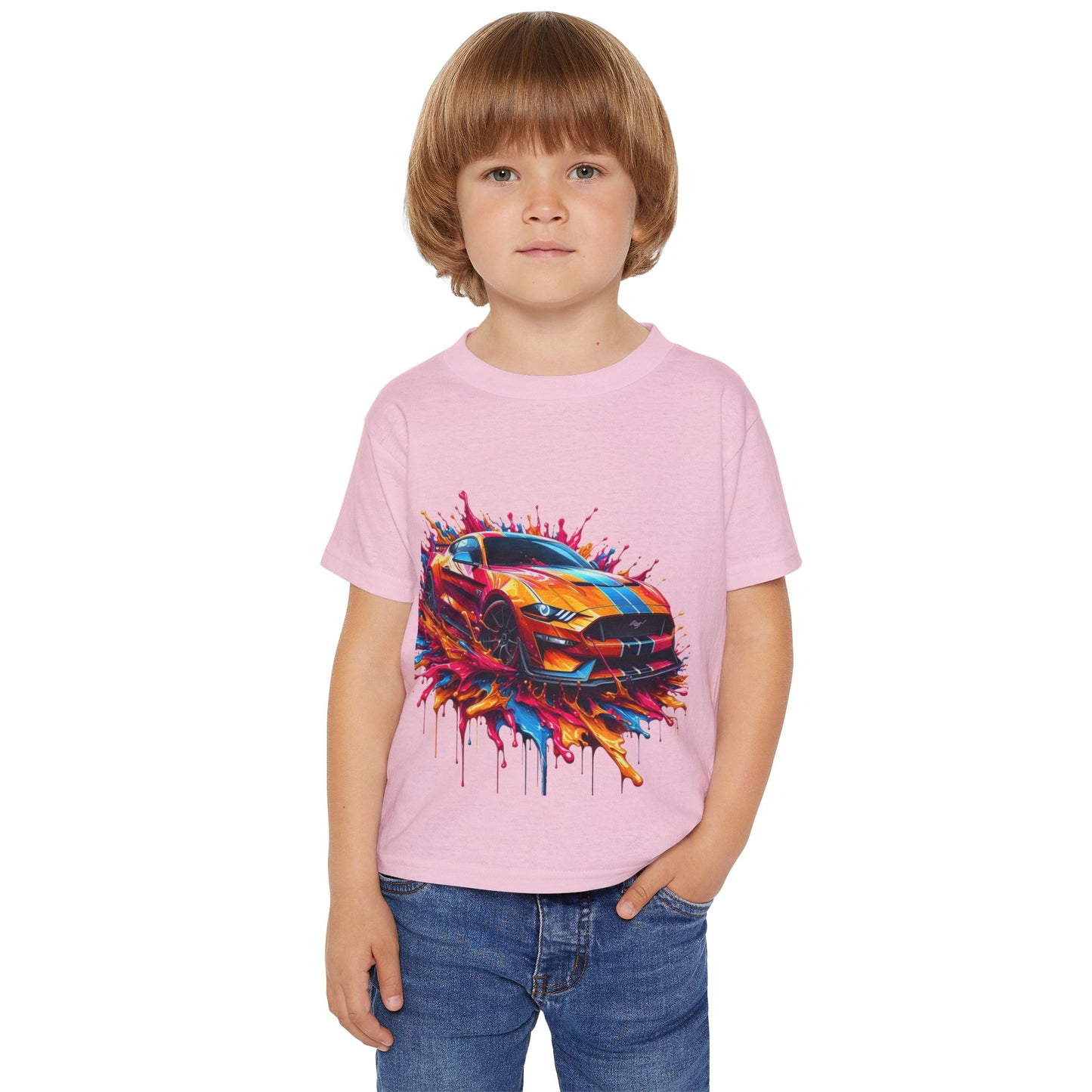 Vibrant Sports Car Toddler T-Shirt - Fun & Colorful Kids Tee
