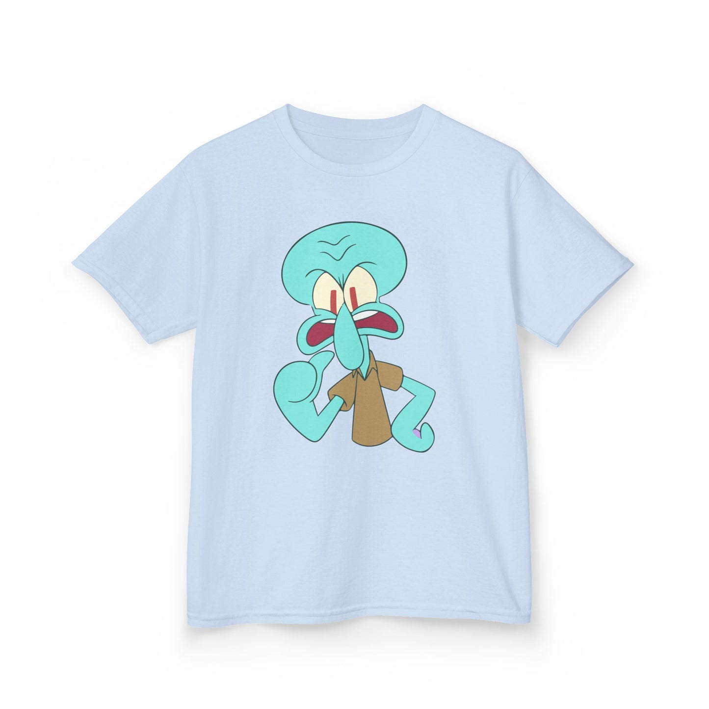 Squidward Kids T-Shirt, Fun Cartoon Tee, Gift for Kids, Summer Wear, Back to School, Birthday Gift, Playful Tee