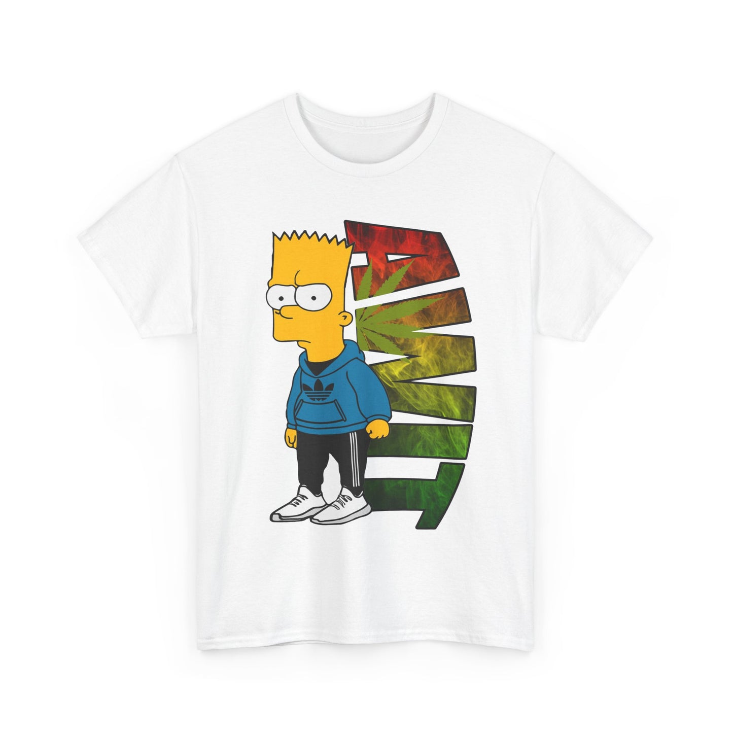 Unisex Heavy Cotton Tee - Bart Simpson Graffiti Style