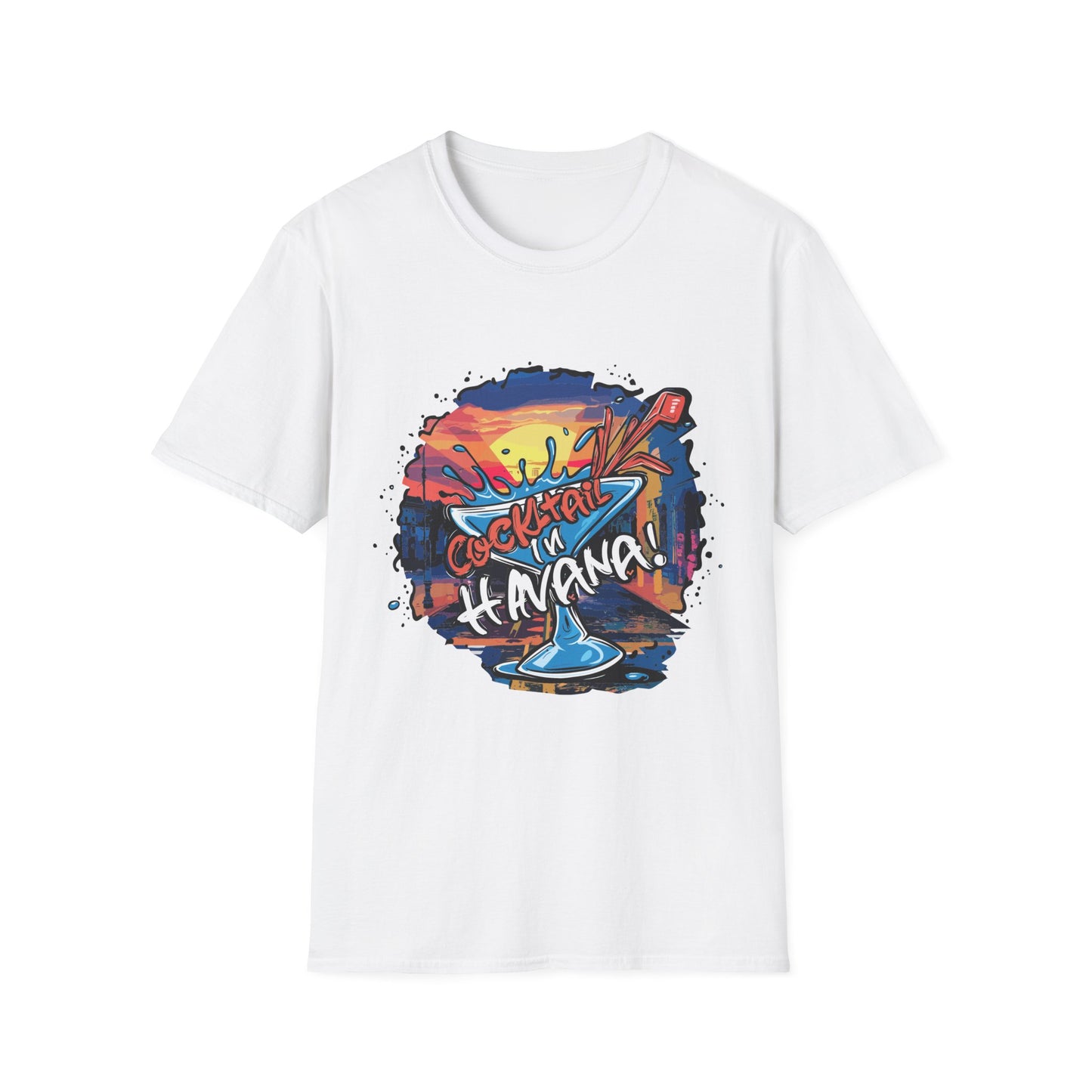 Colorful Cocktail Havana Unisex T-Shirt, Summer Vibes, Beach Wear, Party Shirt, Gift for Friends