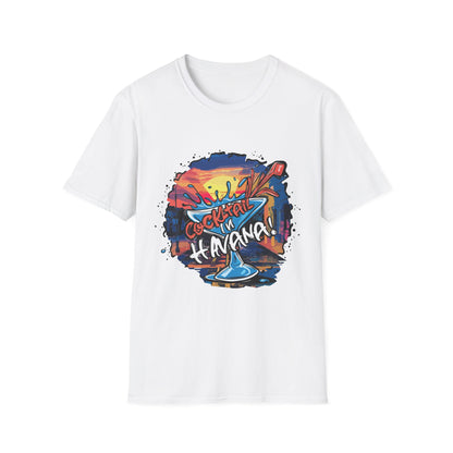 Colorful Cocktail Havana Unisex T-Shirt, Summer Vibes, Beach Wear, Party Shirt, Gift for Friends
