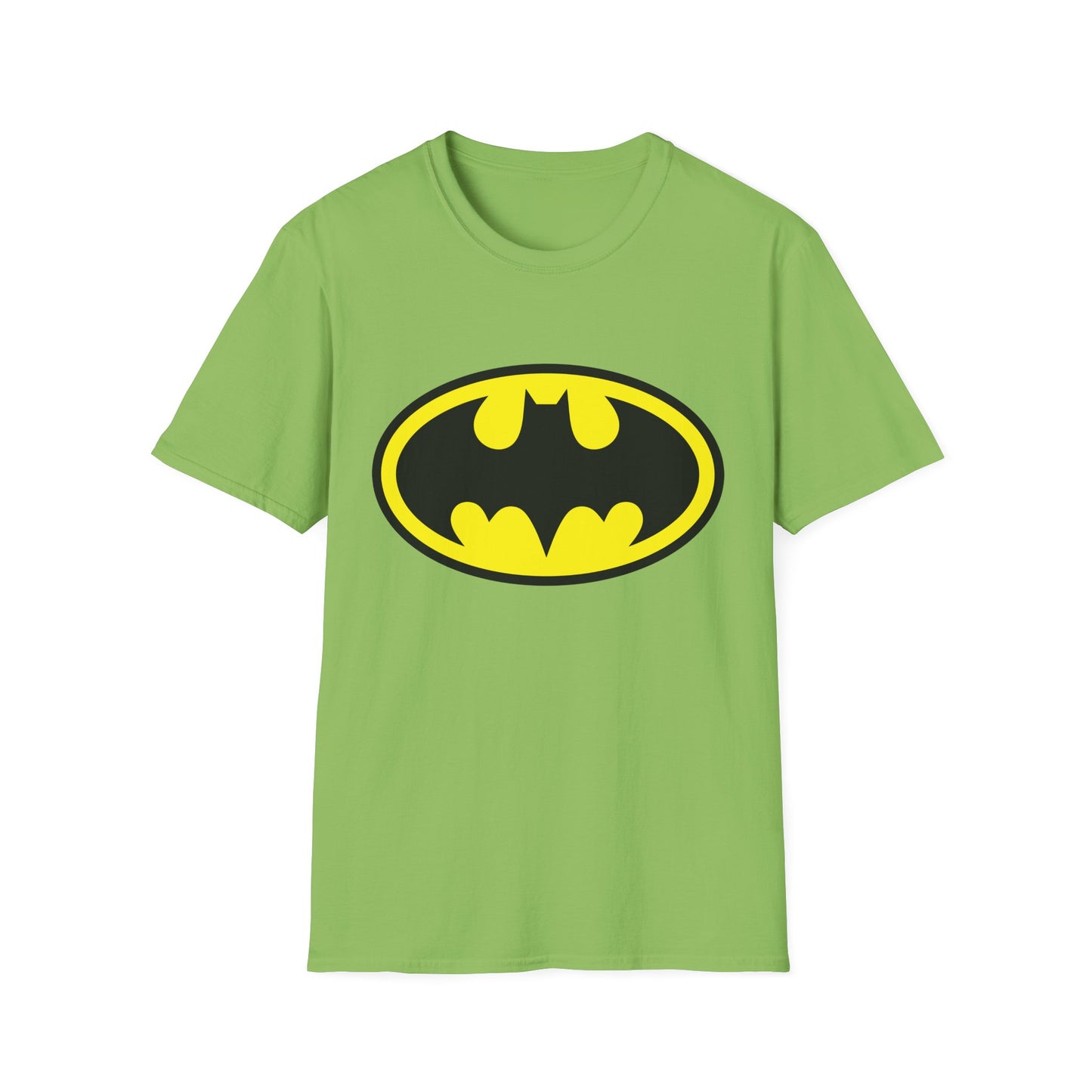 Batman Logo Unisex Softstyle T-Shirt | Fun Graphic Tee for Fans | Perfect Gift for Birthdays, Comic Con, Halloween