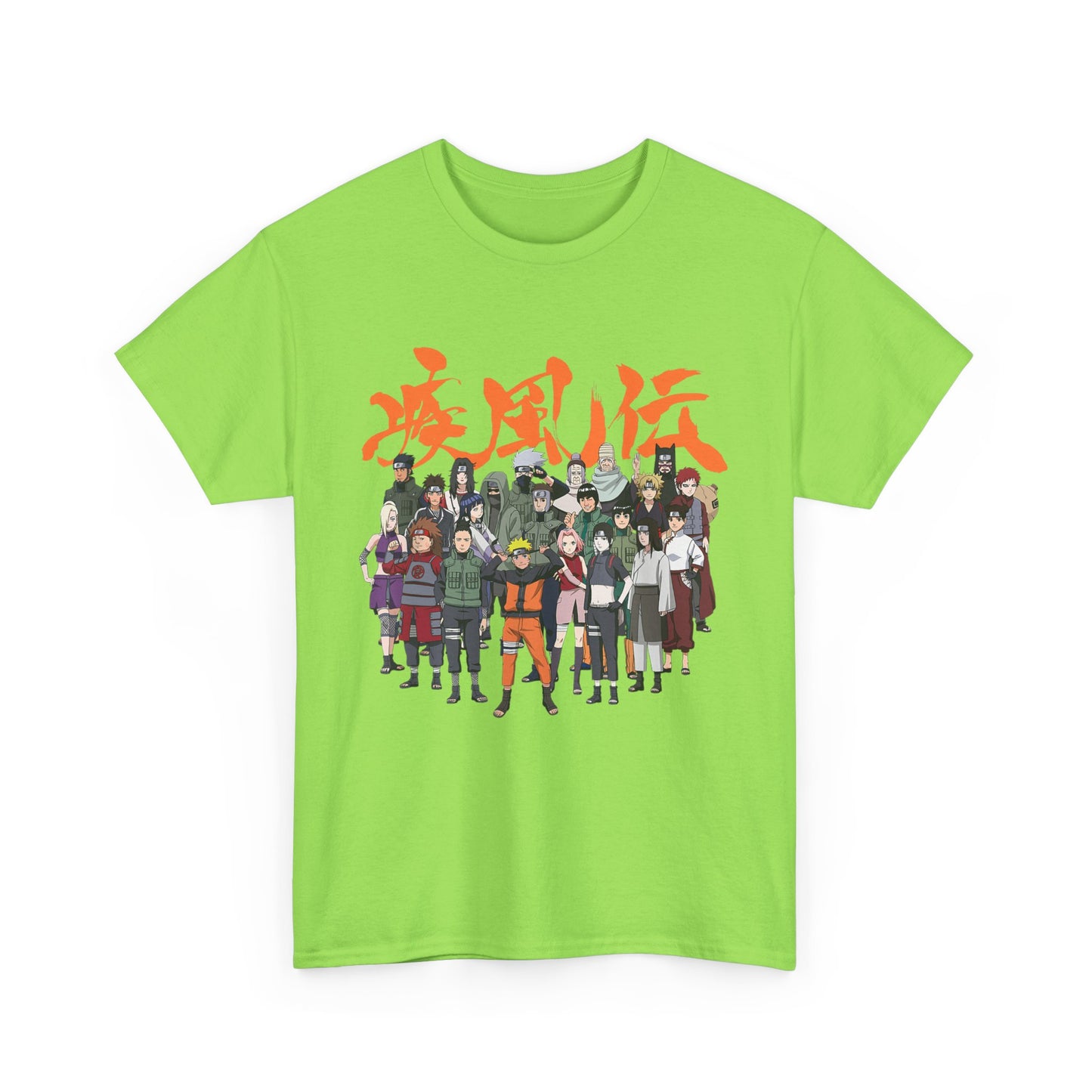 Anime Heroes Unisex Heavy Cotton Tee - Perfect for Fans and Casual Wear
