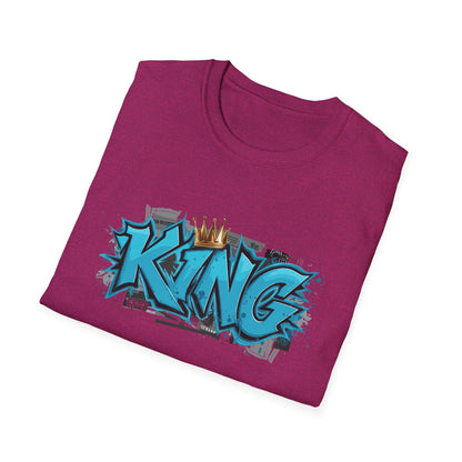 King Graffiti Unisex T-Shirt | Cool Urban Style Tee, Streetwear Fashion, Unique Gift for Him, Self-Expression, Birthday Present