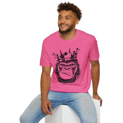 King Status Gorilla T-Shirt | Unisex Softstyle Tee for Casual Wear