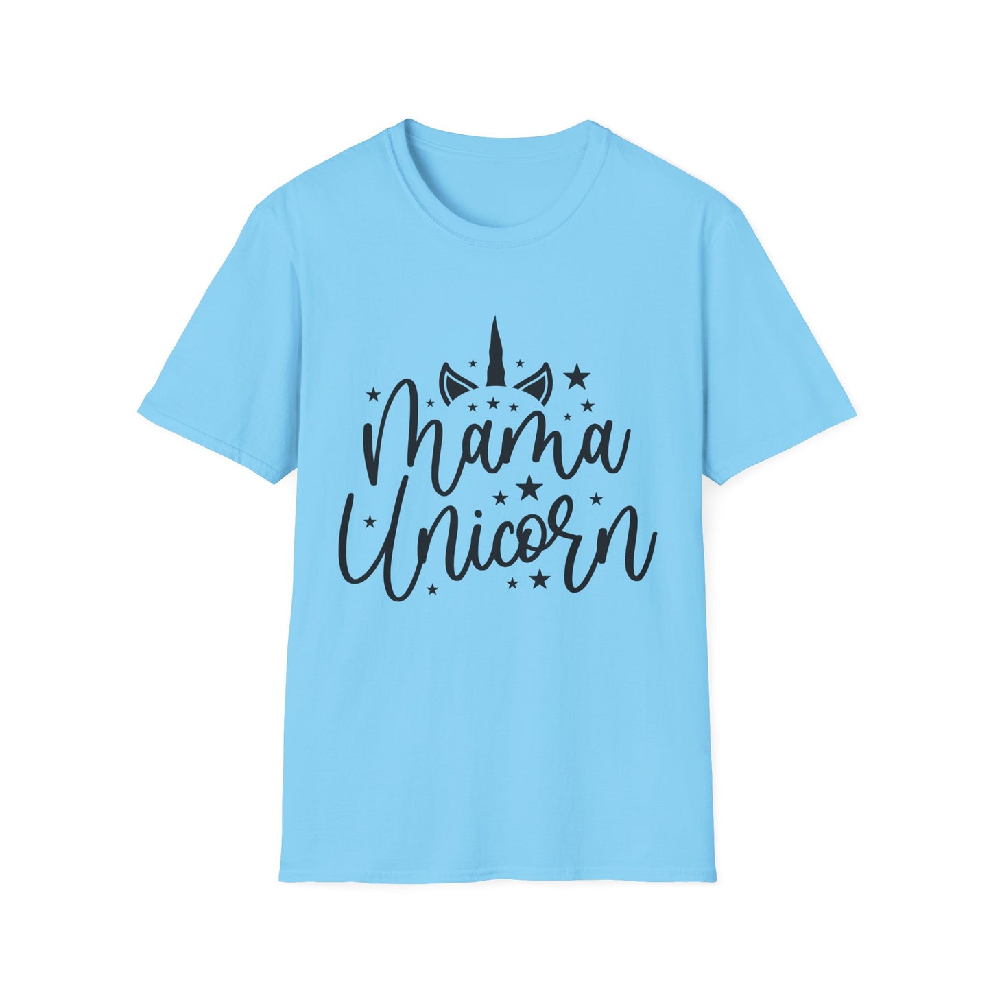 Mama Unicorn Unisex Softstyle T-Shirt – Perfect Gift for Moms, Magical Occasions & Everyday Wear