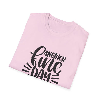 Another Fine Day Ruined by Adulthood Unisex Softstyle T-Shirt, Funny Graphic Tee, Gift for Millennials, Casual Wear, Humor Shirt