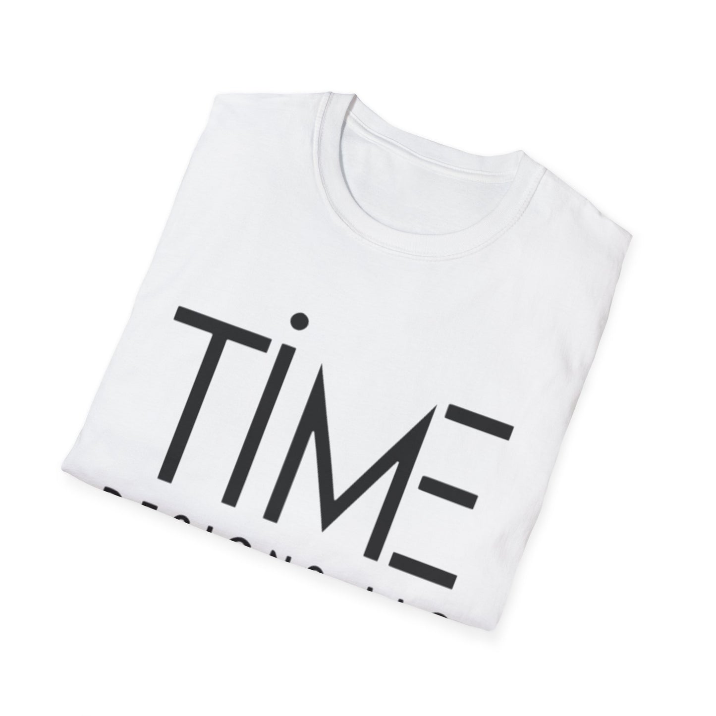Minimalist Time Design Unisex T-Shirt, Casual Wear, Gift for Him/Her, Everyday Style, Graphic Tee, Modern Apparel