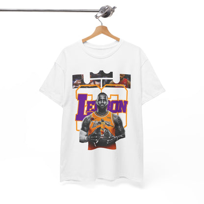 LeBron James Unisex Heavy Cotton Tee - Basketball Fan Apparel