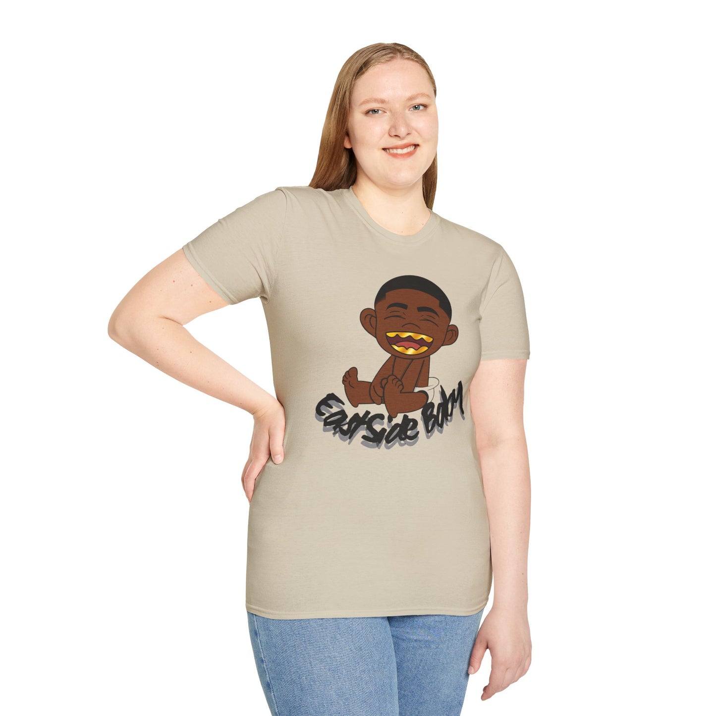 Unisex Softstyle T-Shirt - 'Eastside baby' Fun Graphic Tee