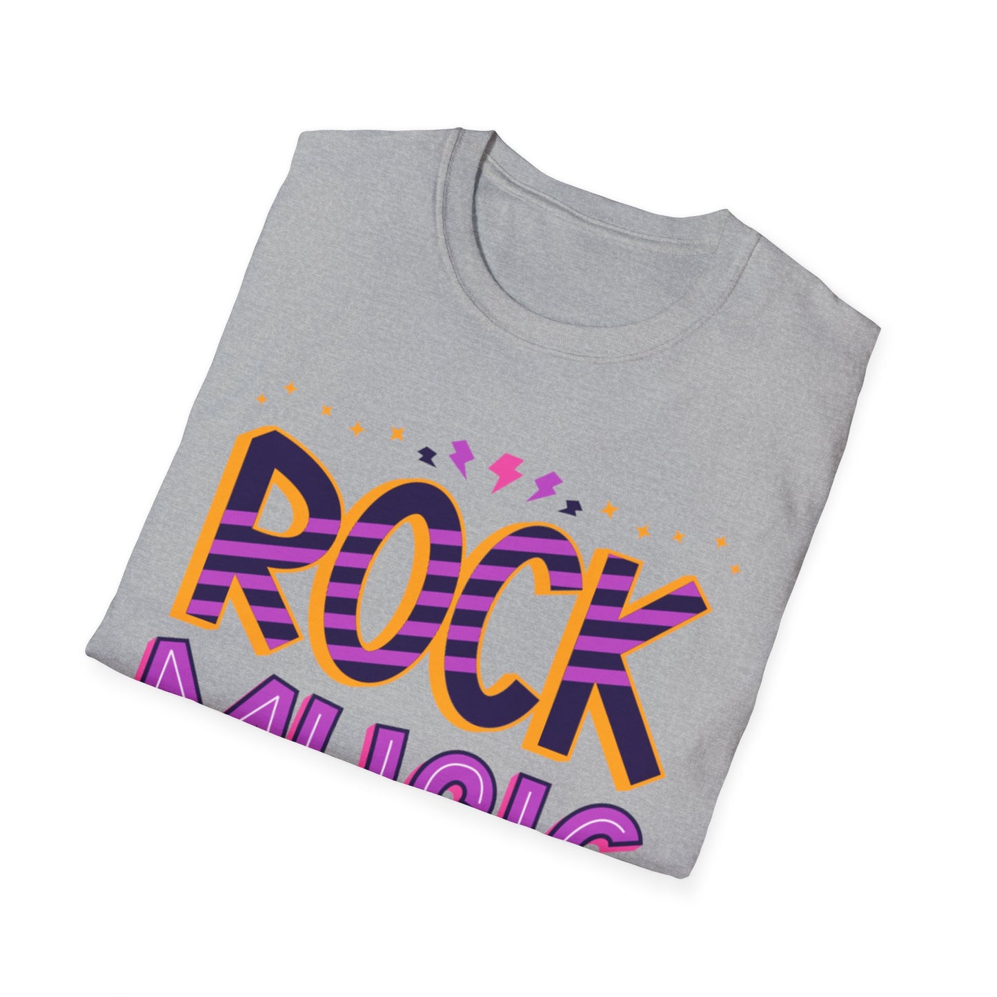 Rock Music Unisex Softstyle T-Shirt | Perfect for Concerts, Music Lovers, Gifts, Casual Wear, Festivals