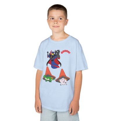 Kids Cartoon Battle Tee - Fun & Unique Grrr! Design