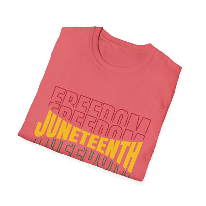 Juneteenth Freedom T-Shirt, Unisex Softstyle Tee, Celebrate Freedom, African American History, Independence Day Shirt, Gift for Activists