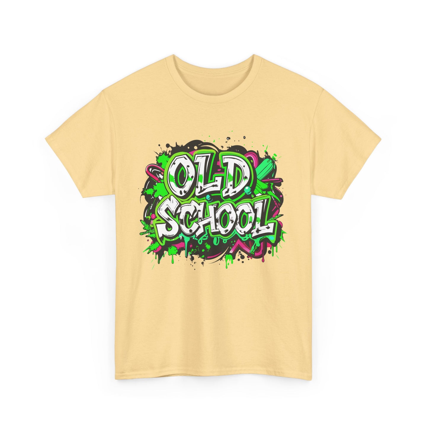 Retro Graffiti T-Shirt | Unisex Heavy Cotton Tee | Old School Vibe | Streetwear Fashion | Vintage Graphic Tee | Urban Style Wear | Fun Gift