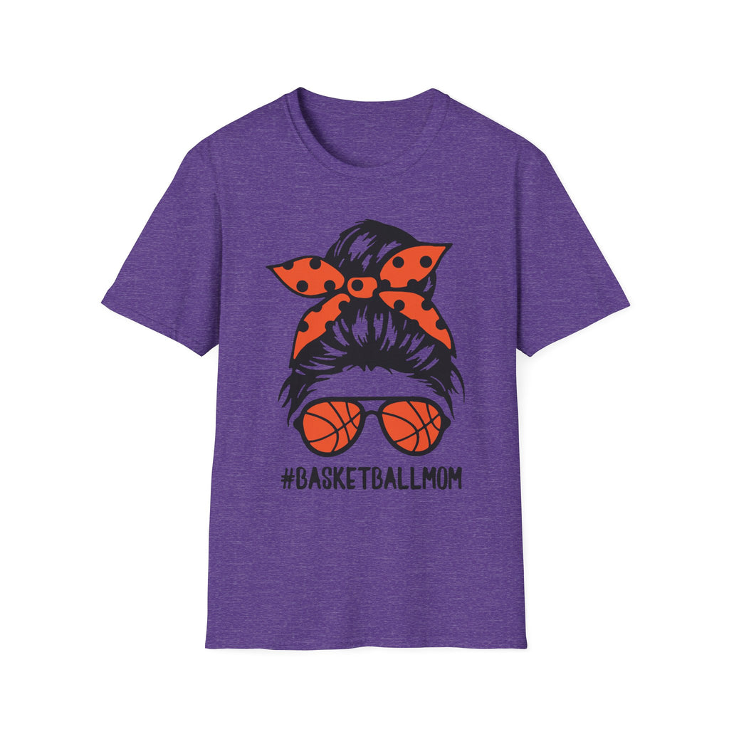 #BasketballMom Unisex Softstyle T-Shirt - Fun and Stylish Tee for Basketball Moms