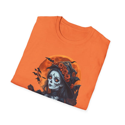 Spooky Halloween Graphic Tee, Unisex Softstyle T-Shirt, Fall Fashion, Halloween Costume, Pumpkin Decor, October Celebration