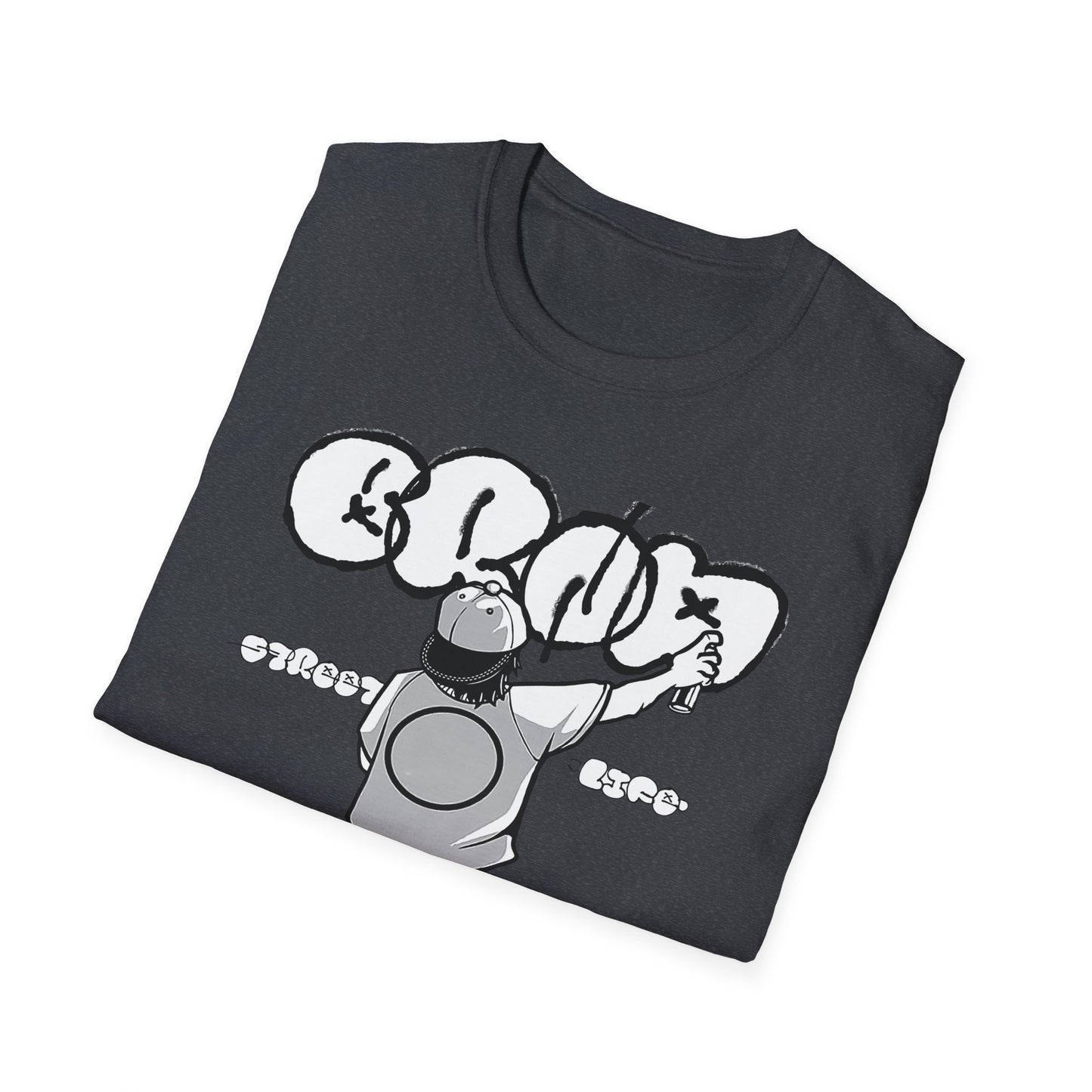Skateboard Graffiti T-Shirt – Unisex Softstyle Tee for Streetwear Fans