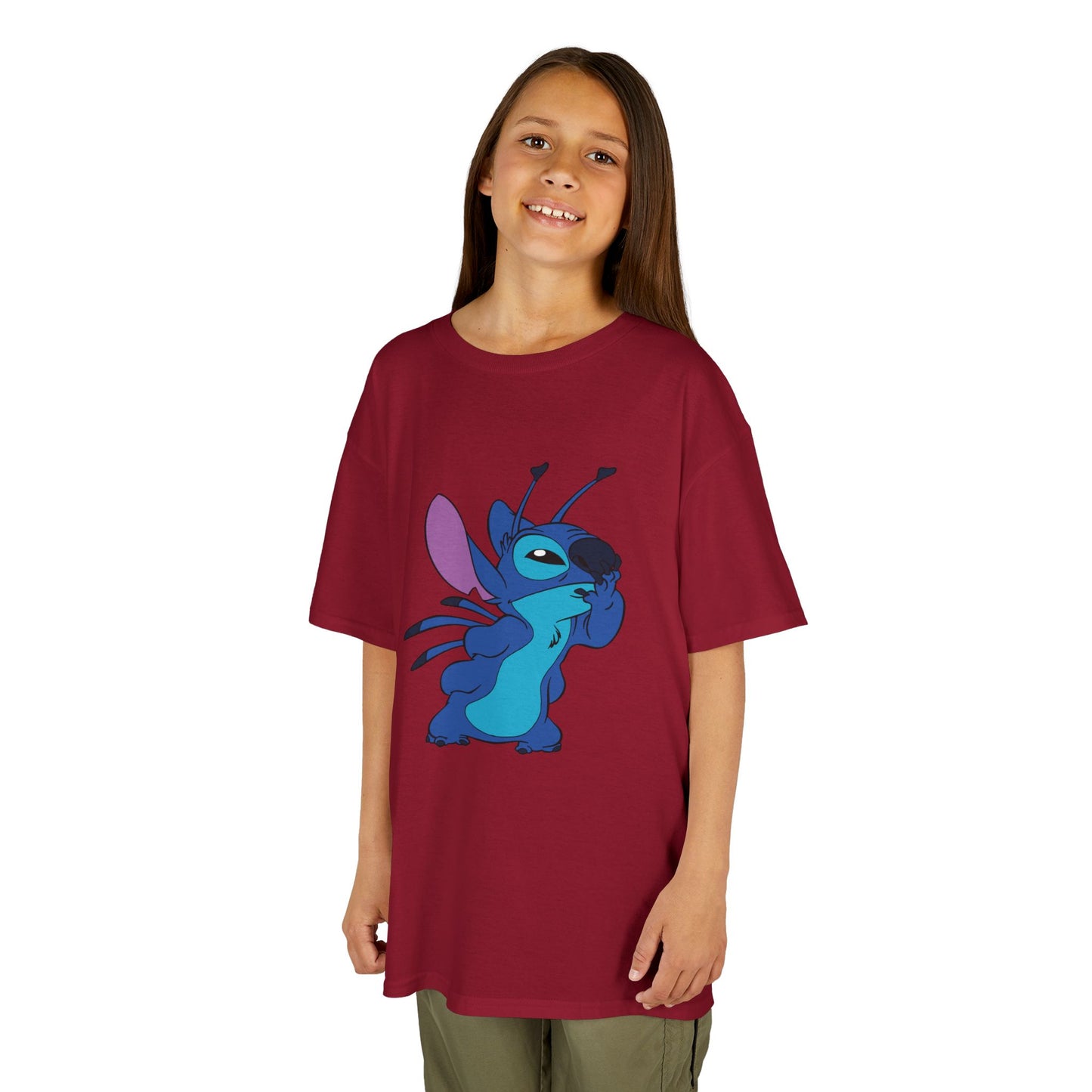 Kids Cotton Tee - Cute Stitch Design for Fun Adventures