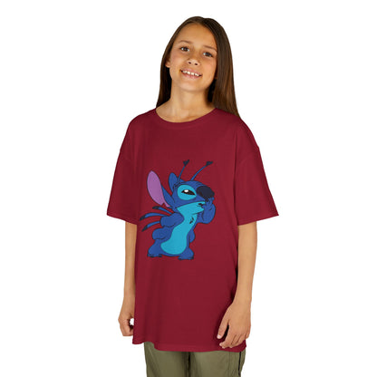 Kids Cotton Tee - Cute Stitch Design for Fun Adventures