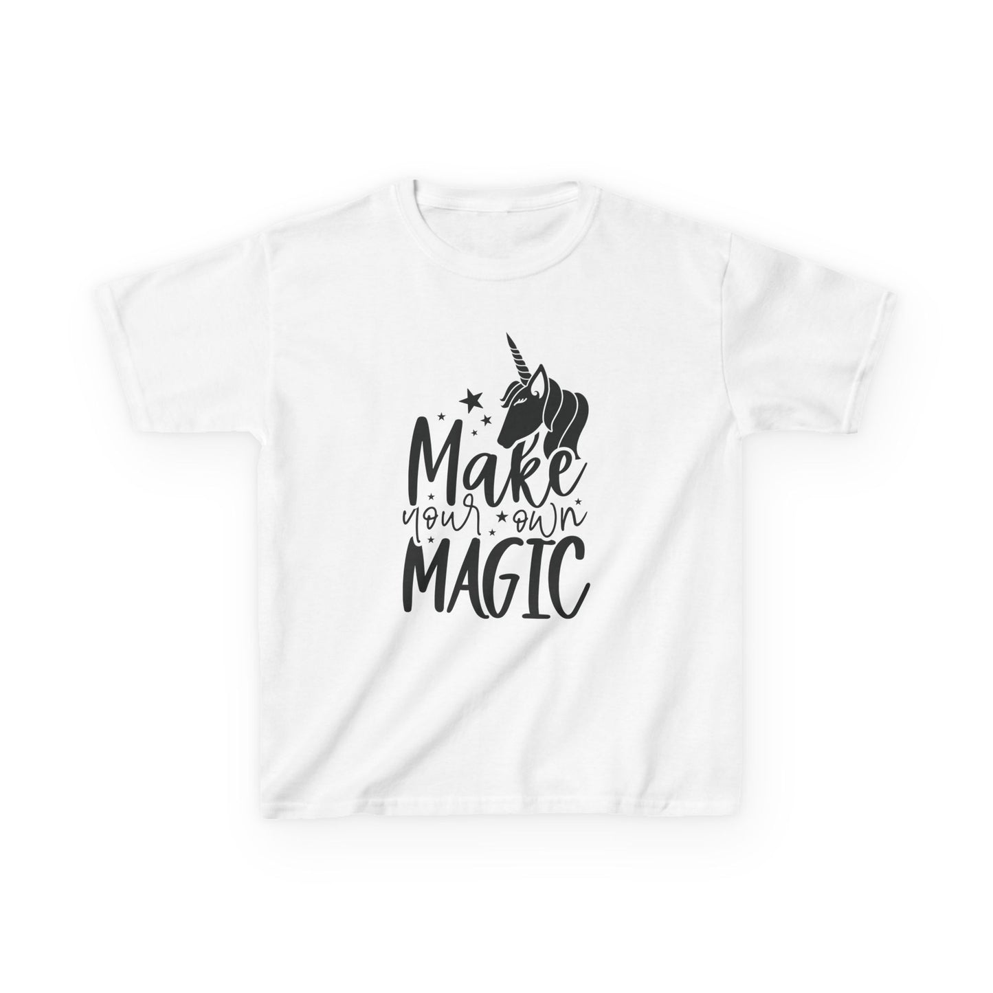 Kids Unicorn Magic Tee - 'Make Your Own Magic' Cotton Shirt
