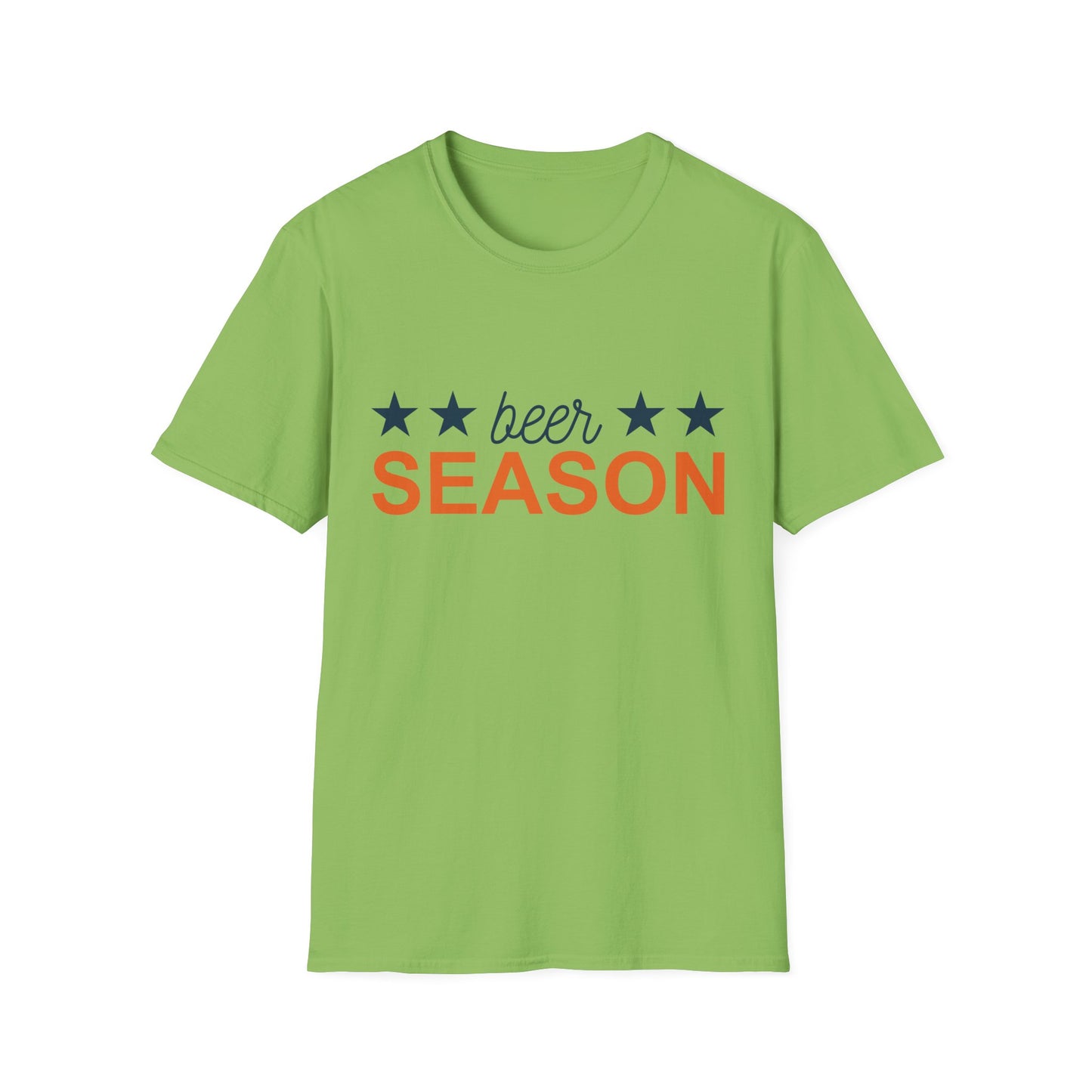 Beer Season Unisex Softstyle T-Shirt, Funny T-Shirt for Beer Lovers, Gift for Friends, Custom Apparel, Summer BBQ Outfit, Casual Wear