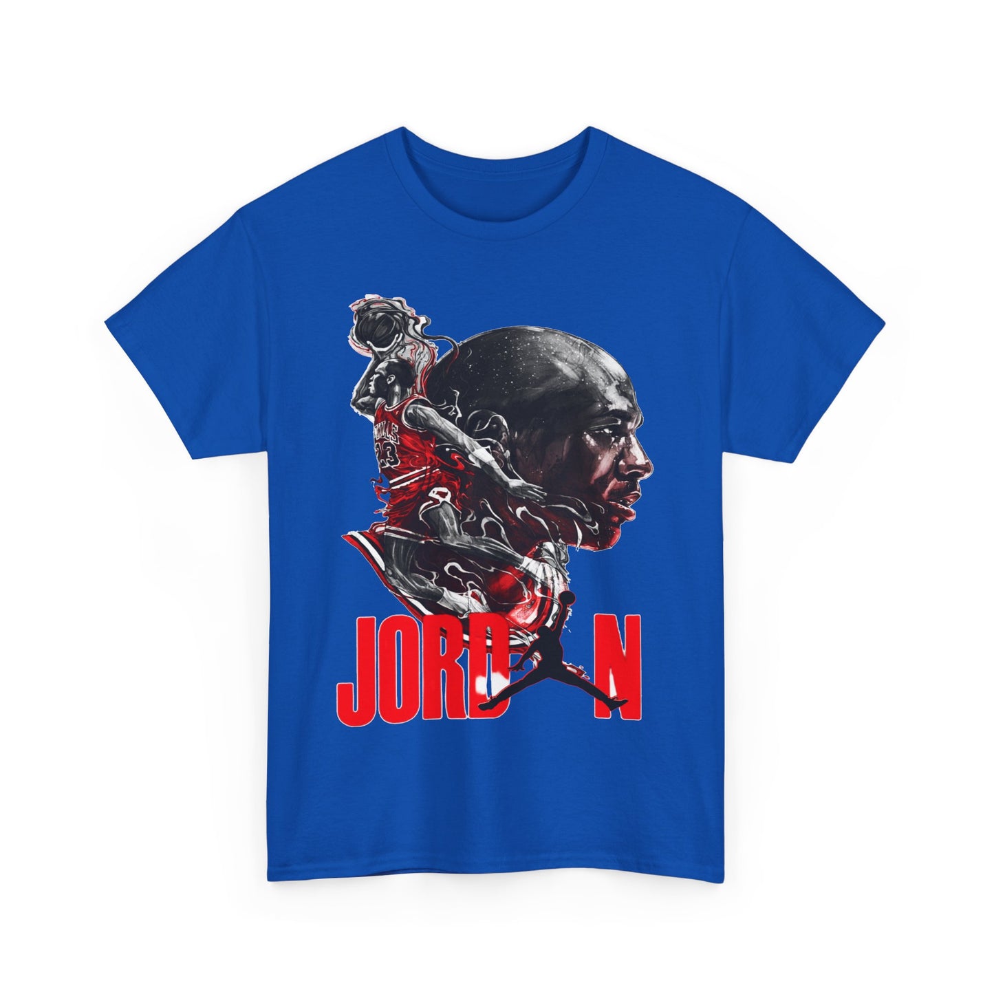 Jordan Inspired Unisex Heavy Cotton Tee - Retro Style Graphic Shirt