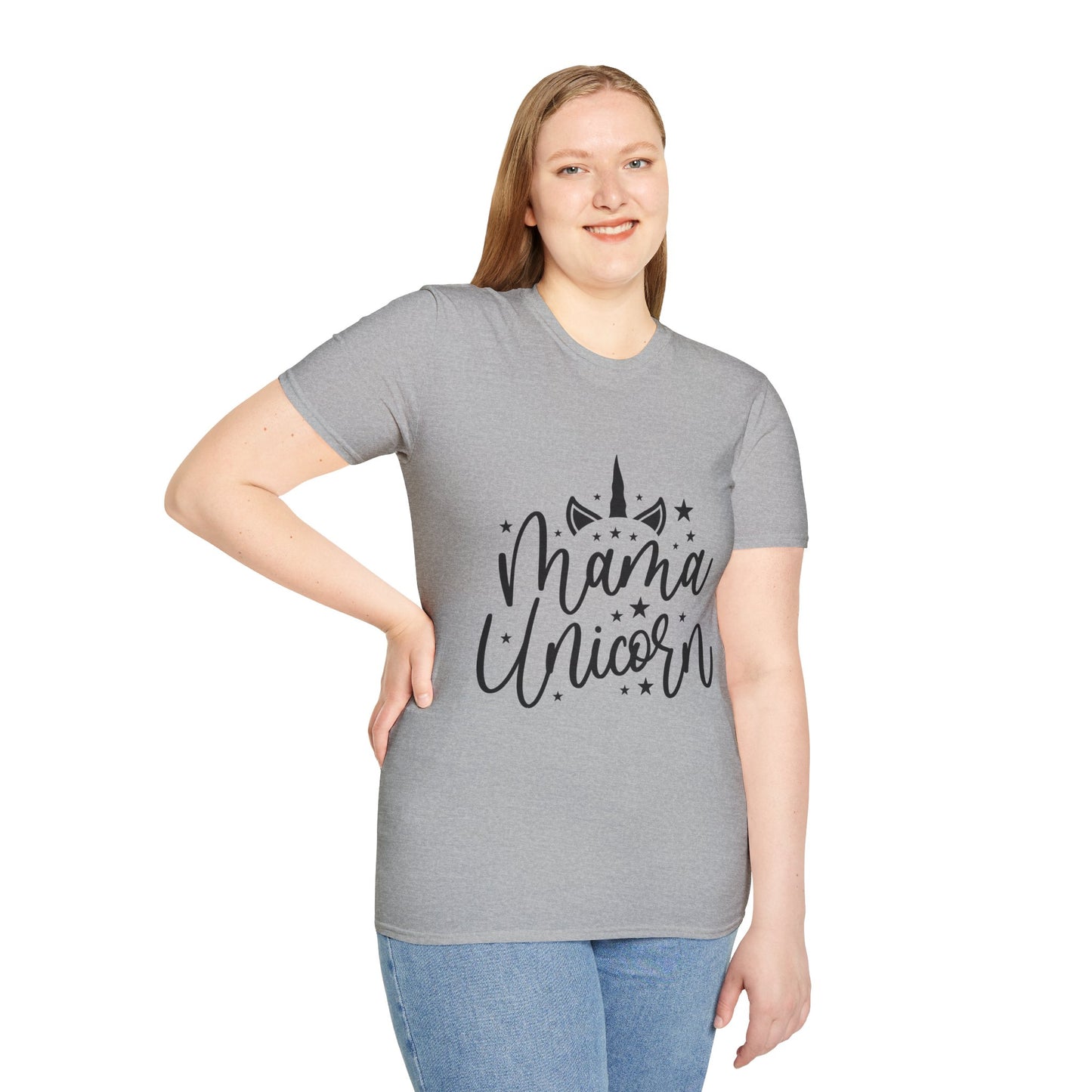 Mama Unicorn Unisex Softstyle T-Shirt - Fun & Stylish Gift for Moms