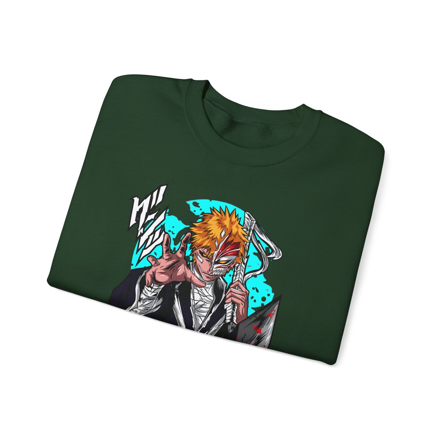 Anime Demon Slayer-Inspired Crewneck Sweatshirt — Ichigo-Style Character Art