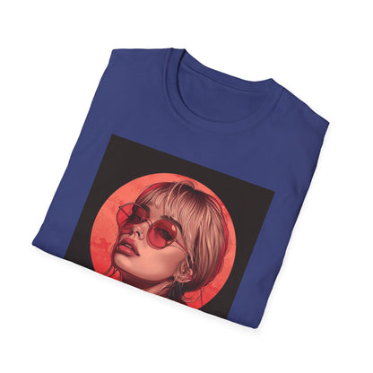 Retro Chic Graphic T-Shirt with Stylish Artwork