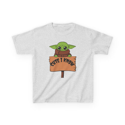 Cute Baby Alien Kids Tee - "Cute I Know" Design for Trendy Kids