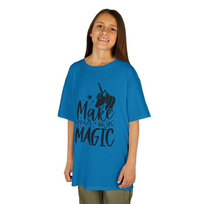 Kids Unicorn Magic Tee - 'Make Your Own Magic' Cotton Shirt