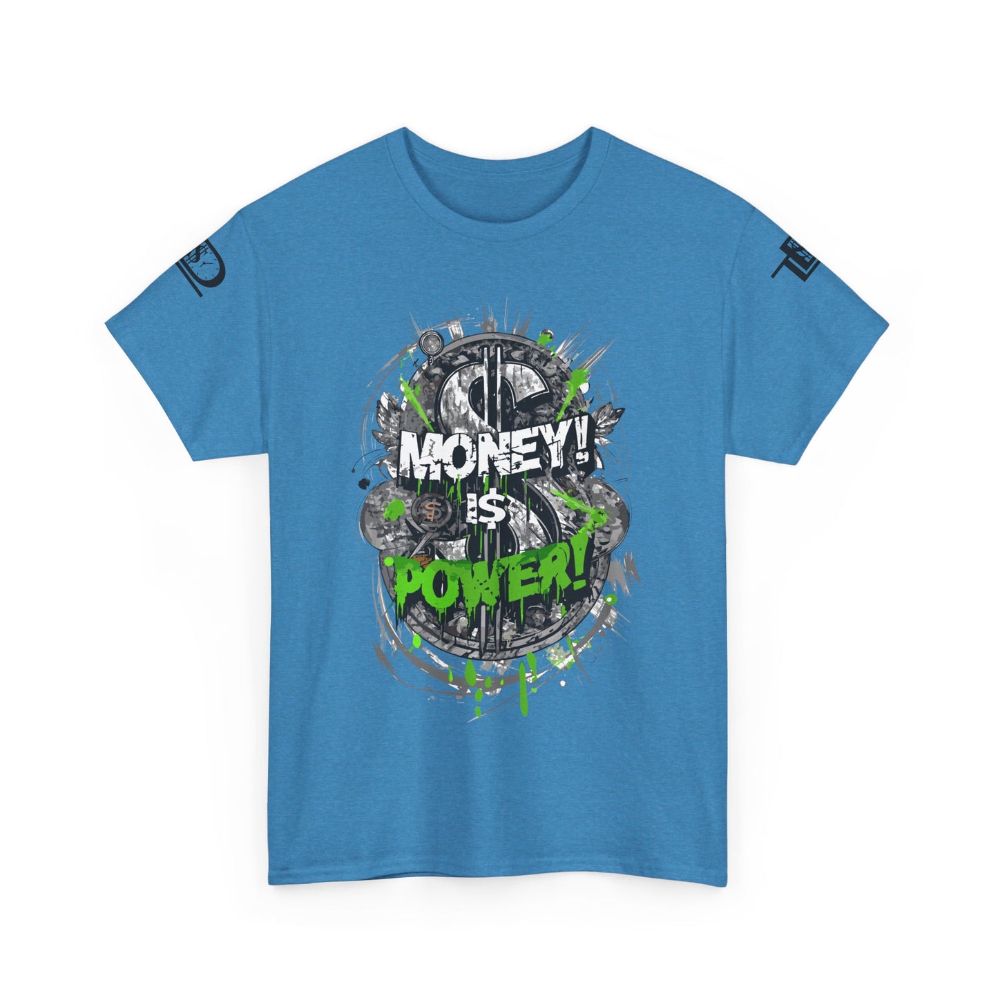 Money Power Unisex Heavy Cotton Tee | Statement Shirt, Motivational Apparel, Gift for Him, Streetwear, Casual T-Shirt