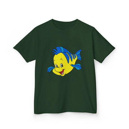 Kids Cartoon Fish Tee - Fun Summer T-Shirt, Gift for Birthday, Beach Day, Family Outings, Vacation Wear