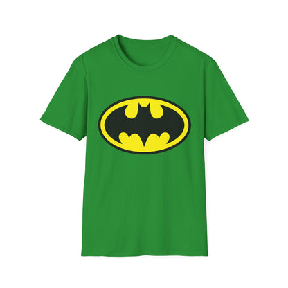 Batman Logo Unisex Softstyle T-Shirt | Fun Graphic Tee for Fans | Perfect Gift for Birthdays, Comic Con, Halloween