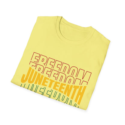 Juneteenth Freedom T-Shirt, Unisex Softstyle Tee, Celebrate Freedom, African American History, Independence Day Shirt, Gift for Activists