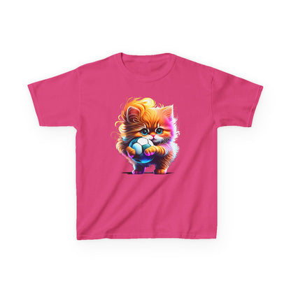 Colorful Kitten Kids Tee - Fun, Playful Cotton T-Shirt for Cat Lovers
