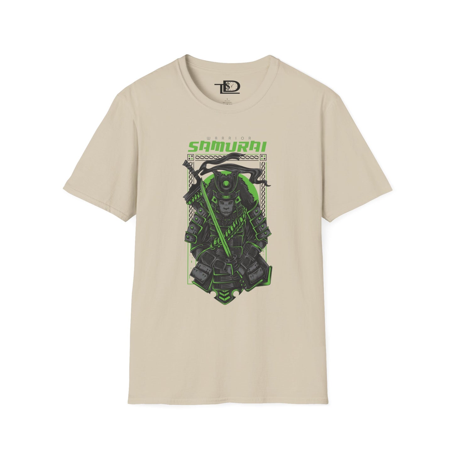 Samurai Graphic Tee, Unisex Softstyle T-Shirt, Anime Casual Wear, Gift for Gamers, Streetwear Fashion, Perfect for Conventions