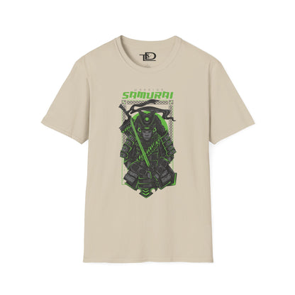 Samurai Graphic Tee, Unisex Softstyle T-Shirt, Anime Casual Wear, Gift for Gamers, Streetwear Fashion, Perfect for Conventions