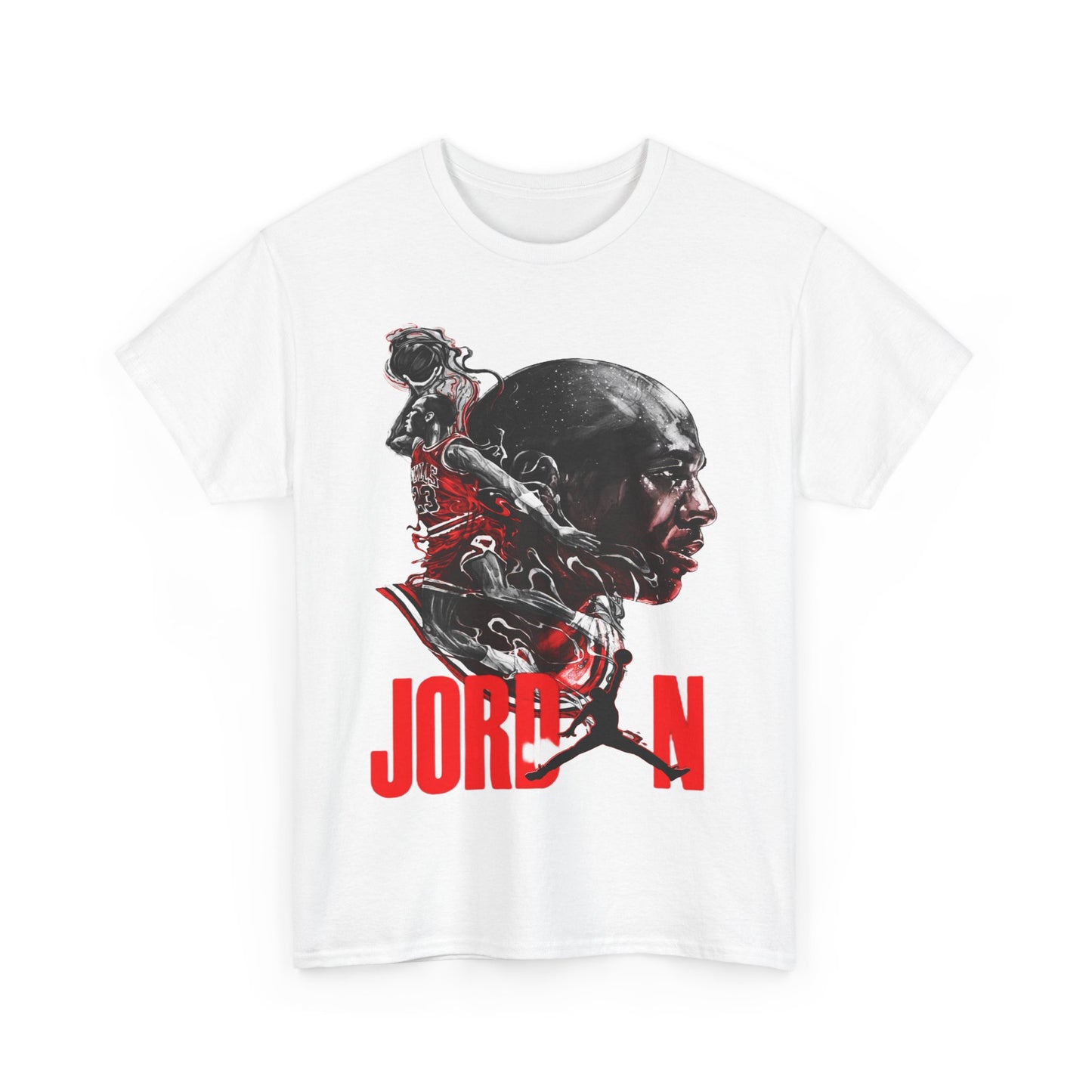 Jordan Inspired Unisex Heavy Cotton Tee - Retro Style Graphic Shirt
